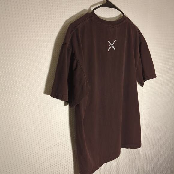 Unhur Unit Hundred XL Brown Burglars Graphic T-Shirt Streetwear Cotton Vintage - Picture 8 of 8